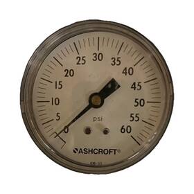 436-05 Ashcroft 0-60 Psi Air Pressure Gauge 4in Dial 1/4in Connection Side/bottom