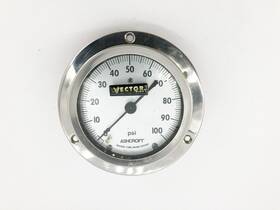 45-1009-a-02b-100 Ashcroft 45-1009a-02b-100# 45-1009-a-02b-100# Pressure Gauge 4-1/2 Inch Dia. 0-100psi 1/4 Back