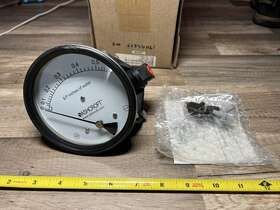 45-1134ed-rqmjxc4 Ashcroft Differential Pressure Gauge 0.6 In Water New Open Box Max 35 Psi