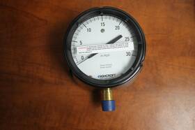 45-1188-as-04l-30iw Ashcroft Gauge 0-30 In H2o 1/2 Inch Npt 4 Dial