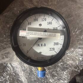 45-1188as-04l Ashcroft 0-220in-h20 Pressure Gauge 4-1/2in