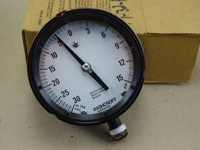 45-1279as-04l-30imv Ashcroft 45-1279as-04l-30imv&15# 4.5 Inch Duragauge 30 Hg Vac-15psi Gauge 1/2