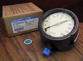 Ashcroft 45-1279asl04l 60 Psi Pressure Gauge 4.5 Inch Duragauge Glycerine 1/2 Npt
