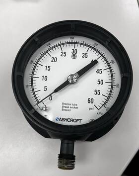 45-1379-as-04l-60 Ashcroft 45-1379-as-04l-60# Pressure Gauge 60 Psi 4-1/2 Inch