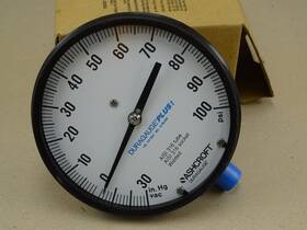 45-2462-ss-04l-30imv Ashcroft 45-2462-ss-04l-30imv&100 4-1/2 Inch Duragauge Plus -30 Hg-100 Psi
