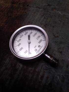 451288wd02l3000 Ashcroft 451288wd02l3000# Pressure Gauge 0-3000psi Welded Aisi 316