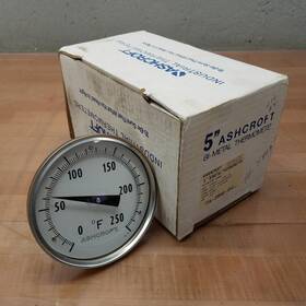 50ei60e025-0 Ashcroft 50ei60e025-0/250f 5 Inch Bi Metal Thermometer 1/2 Npt 2 Stem