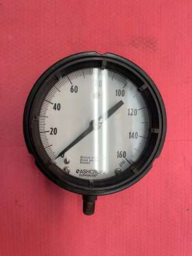 52931130 Ashcroft Duragauge Pressure Gauge 4.5 Inch 0-160 Psi