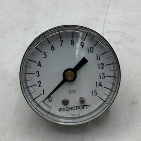 Ashcroft 592-02 0-15 Psi Pressure Gauge