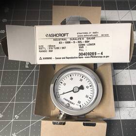63-1008-s-02l-60 Ashcroft 63-1008-s-02l-60# 631008s 02l 2 1/2 In 60 Psi Pressure Gauge La60c