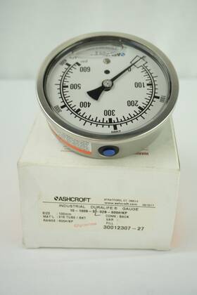 63-1008-sl-02b-600 Ashcroft 63-1008-sl-02b-600# New 0-600psi Pressure Gauge