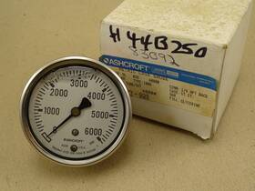 63-1008-sl-02b-6000 Ashcroft 63-1008-sl-02b-6000# 63mm 2.5 Inch Metric Case Gauge 6000 Psi 1/4