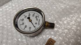 631008a02l4000 Ashcroft 631008a02l4000# Brass Pressure Gauge 63mm 1/4ftft Npt Range 0-4000 Psi