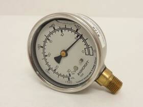 631008a02lxlj Ashcroft 200337 Old-stock Vaccuum Gauge Ss 1/4 Npt 0/30 Inch Hg Va