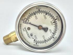 631008al Ashcroft Pressure Gauge Liquid Filled 0-600psi