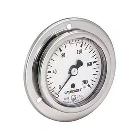632008sl02b600 Ashcroft 632008sl02b600# Panel Mount Pressure Gauge To 600 Psi 2 1/2 In