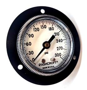 1001 Ashcroft 662876103935 Panel Mount Pressure Gauge 0-300 Psi 2 In Dial 1/4 Npt New