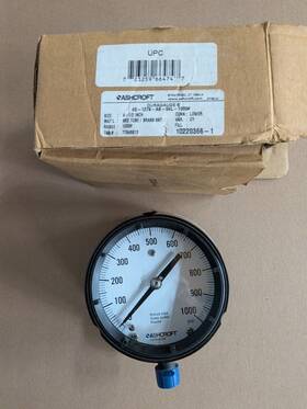Ashcroft 723259664747 45-1279-as-04l-1000# 1279 4.5 Inch Duragauge Pressure Gauge New