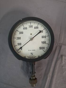 7331 Ashcroft 0-1000 Psi Pressure Gauge 6-1/2 Dial