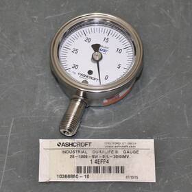 Ashcroft 783156699433 Vacuum Gauge 251009sw02lxllvac To 30 Hg 2-1/2 Inch Dial 1/4 Npt