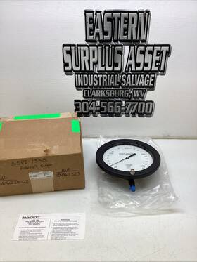 85-1082-ps-0l2-30imv Ashcroft 85-1082-ps-0l2-30imv&400# Test Gauge 8-1/2 Inch Monel Tube/skt Nib