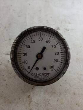 9028-08 Ashcroft Liquid Filled 0-100 Psi Pressure Gauge