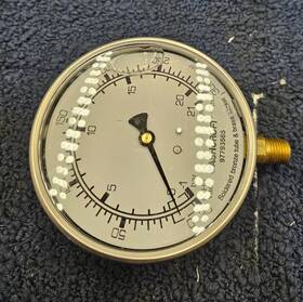 97793565 Ashcroft 4 Inch Pressure Gauge 0-300 Psi Soldered Bronze Tube 9082-03