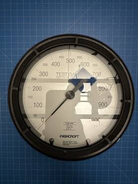 60-1082ps-02b-1000psi Ashcroft Ash-60-1082ps Test Pressure Gauge To 1000 Psi 6in