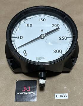 Q-8629 Ashcroft Preowned Duragauge 0-300psi 5.5 Inch Face 1/2 Bottom/side Mount Warranty