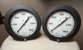 Q-8639 Ashcroft Two Available Duragauge Pressure Gauge 7-1/2 Inch 316 Tube