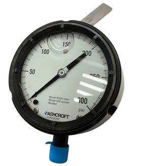 Rcf-pg-1105 Ashcroft Rcfpg1105 Duragauge Pressure Gauge 0-300psi K500 Tube 400 Socket