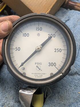 Sabf-27933 Ashcroft Vintage Duragauge 0-300 Psi Gauge Nos