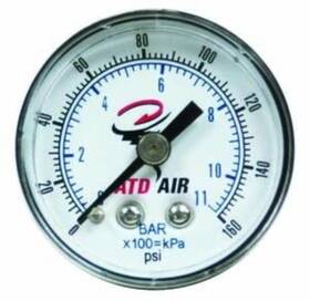 Atd-7921 Atd 789611036386 Back Mount Mounted Replacement Air Pressure Gage Gauge 1/4 Inch Npt For Compressor