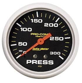 Auto Meter 046074054235 5423 -comp Liquid-filled Mechanical Pressure Gauge 2.625 Inch
