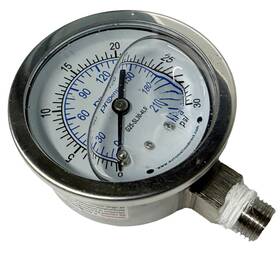 G25-sl30-4ls Automationdirect Prosense Mechanical Pressure Gauge 2.5 Inch 0-30 Psi