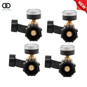 Apo344616 Autoooparts 4pcs Universal Propane Gauge For 5-40 Lb Lp Tank Copper Easy To Read Durable