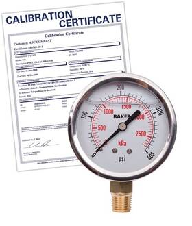 Avnc-400p-nist Baker Avnc-400p Pressure Gauge To 400 Psi