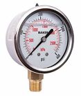 Avnc-400p Baker Pressure Gauge 0-400 Psi