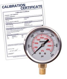 Avnc-6000p-nist Baker Avnc-6000p Pressure Gauge To 6000 Psi