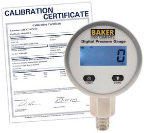 B53000-nist Baker Digital Pressure Gauge To 3000 Psi