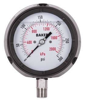 Lf45-300p-1 Baker Lf45-300p-1/2 Pressure Gauge To 300 Psi