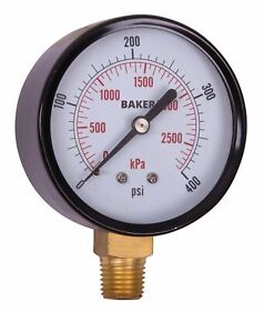 Lvbna-400p Baker Pressure Gauge 0-400 Psi