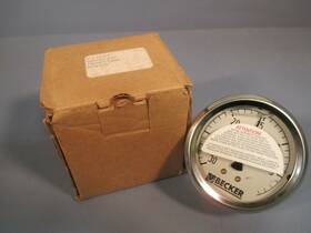 50141520 Becker Liquid Fluid Pressure Gauge 213.53 2.5 Inch 30inhg Vac 1/4 Npt Cbm