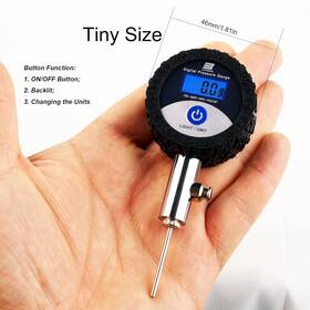 Becometer 785034045950 Heavy Duty Accurate 0-30psi Digital Ball Pressure Gauge/adjust Pressur
