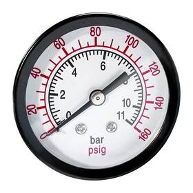 1zq-06350-gpg Beduan Air Pressure Gauge For Compressor 2 Inch Dial Center Back Mount 1/4 Npt 0-1