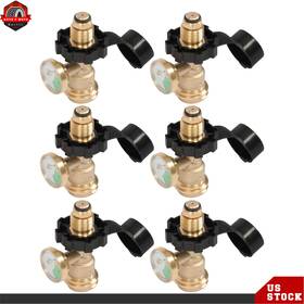 Ber646170 Berliii 6pcs Inflation Joint Gas Tank Copper Converter Propane Gauge Indicator Leak Det