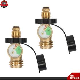 Ber646185 Berliii 2pack Qcc1/type Gas Gauge With Solid Brass Construction Fuel Level Indicator