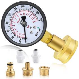 Tg007 Bernoi Water Pressure Gauge Kit Universal Test With Lead-free B