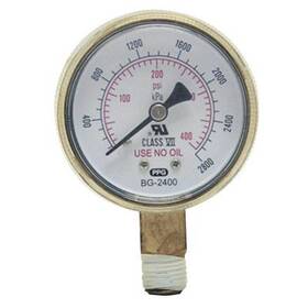 Best Welds 900-b230rl Electromechanical Gauge 2 Inch Brass 30 Psi 1/4 Npt