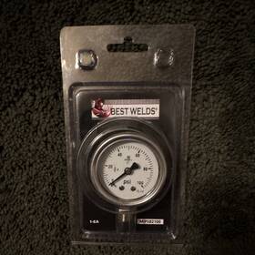 Best Welds Mipsb2100 100 Psi Pressure Gauge 2in Face 1/4in Npt Side/bottom Mount